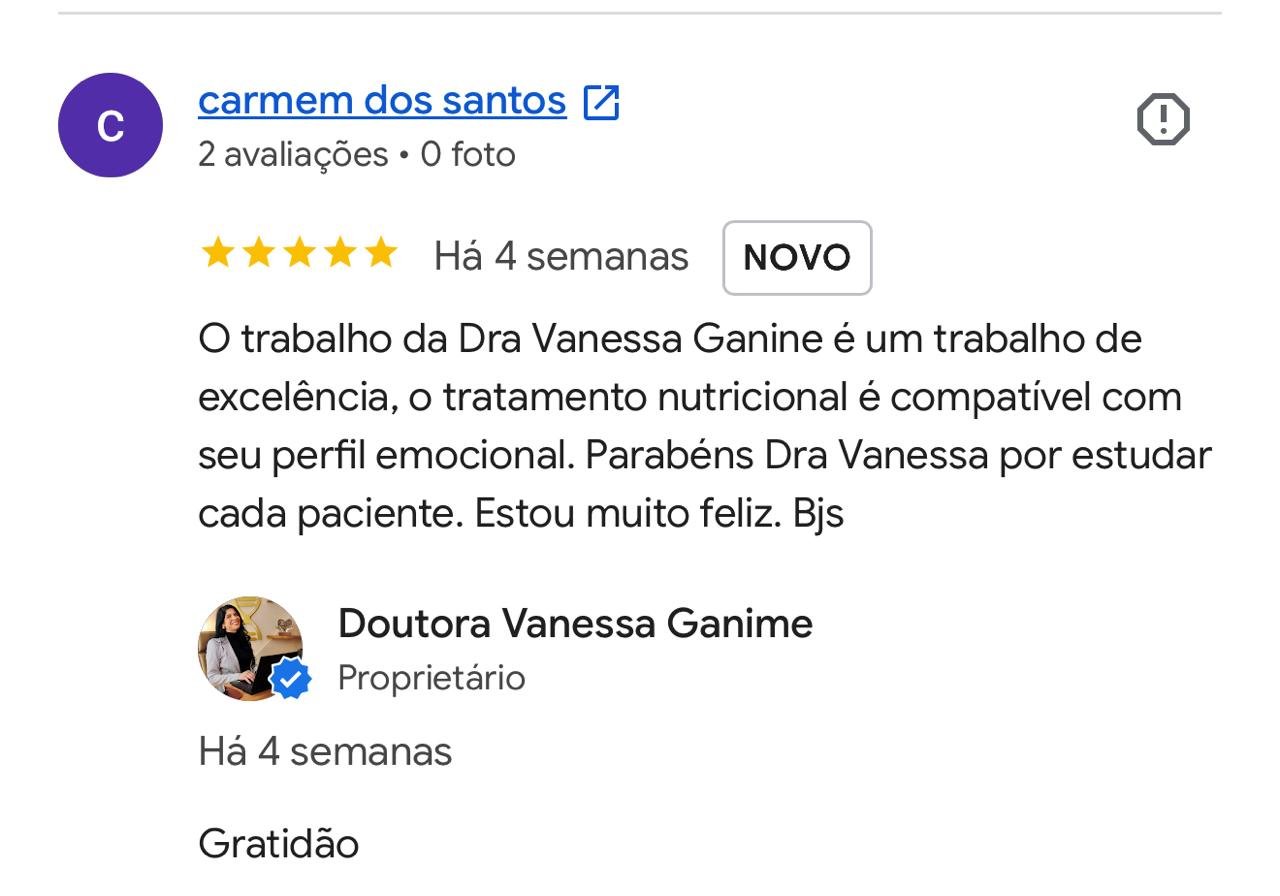 Avaliação de Carmem dos Santos